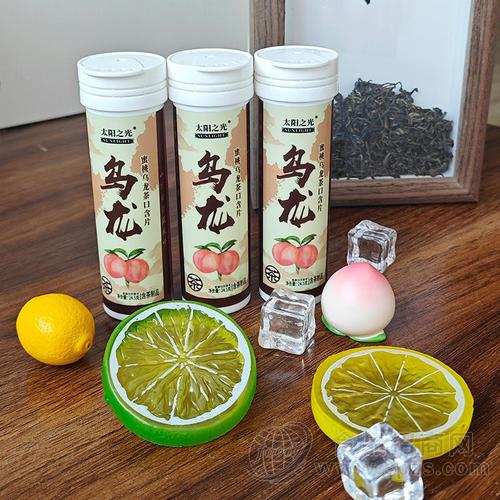 太阳之光含片蜜桃乌龙茶口含片含茶制品厂家招商24.5g